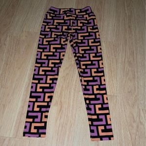 leggings pink and black and orange
